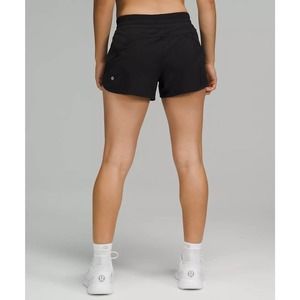 Lululemon Tracker Short 4" Lined Black Low Rise Womens sz 10